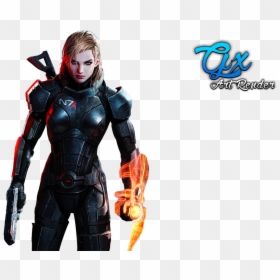 Mass Effect Femshep Armor, HD Png Download - commander shepard png