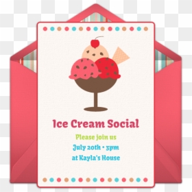 Ice Cream Social Invitation, HD Png Download - ice cream social png