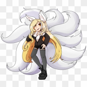 Nine Tailed Vixen - Cartoon, HD Png Download - nine tailed fox png