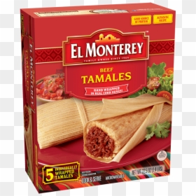 Frozen Tamales With Beef - El Monterey Beef Tamales, HD Png Download - tamale png