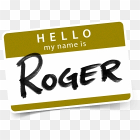 Amazon Web Services, HD Png Download - hello my name is nametag png