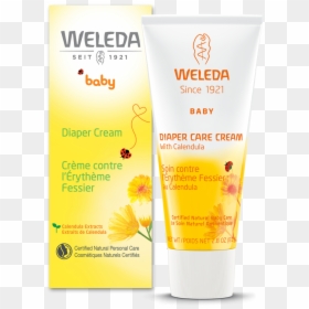 Baby Diaper Care Cream With Calendula - Weleda, HD Png Download - baby diaper png