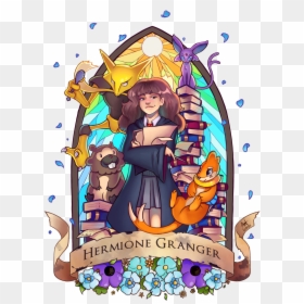 Hermione Granger - Harry Potter Pokemon Fan Art, HD Png Download - hermione png