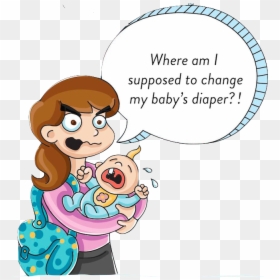 Baby Needs A Diaper Change, HD Png Download - baby diaper png
