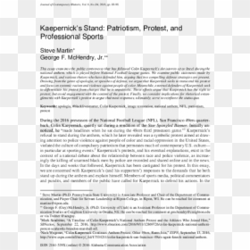 Document, HD Png Download - kaepernick png