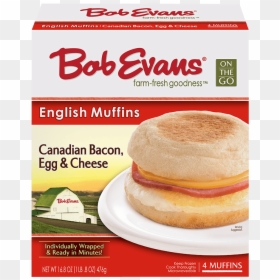 Bob Evans Canadian Bacon Egg Cheese English Muffin, HD Png Download - breakfast sandwich png