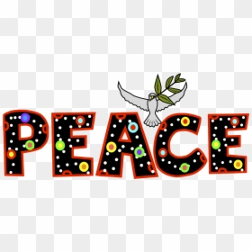 Collection Of Children - Peace Clipart, HD Png Download - peace word png