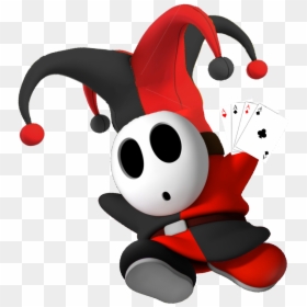 Red Joker Guy With Cards - Super Mario Joker Guy, HD Png Download - joker playing card png