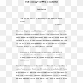 Document, HD Png Download - professor farnsworth png
