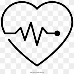 Heartbeat Monitor Coloring Page - Dibujos De Ritmo Cardiaco, HD Png Download - heartbeat monitor png