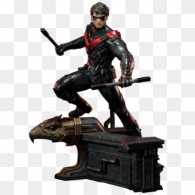 Arkham Knight Nightwing Red, HD Png Download - dick grayson png