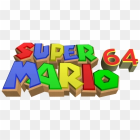Super Mario 64 Logo Png, Transparent Png - n64 logo png