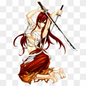 Fairy Tail Erza Japanese Cloth, HD Png Download - fairy tail logo png