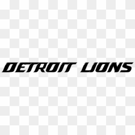 Detroit Lions Text Logo, HD Png Download - detroit lions logo png