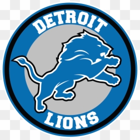 Detroit Lions Circle Logo, HD Png Download - detroit lions logo png