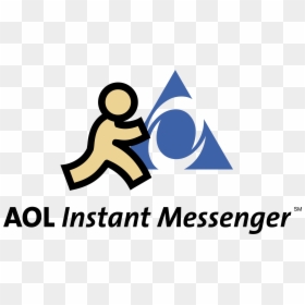 Aol Instant Messenger Icon, HD Png Download - aol logo png