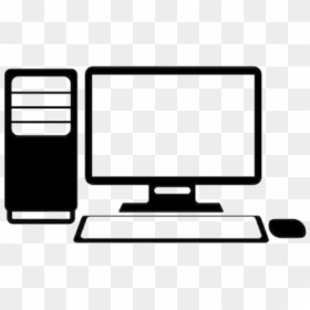 Desktop Computer Vector Png, Transparent Png - pc logo png