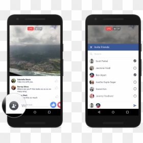 Facebook Live Mobile Template, HD Png Download - facebook live logo png