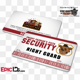 Freddy Fazbear's Pizza Security Guard Name, HD Png Download - five nights at freddy's logo png