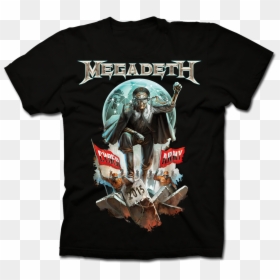 Megadeth Cyber Army 2019 Club T Shirt, HD Png Download - megadeth logo png