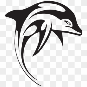Tribal Dolphin Tattoo, HD Png Download - miami dolphins logo png