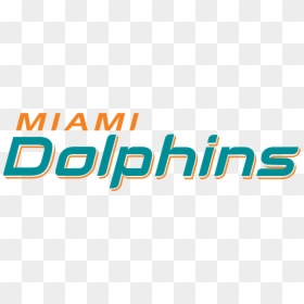 Miami Dolphins Name Logo, HD Png Download - dolphins logo png