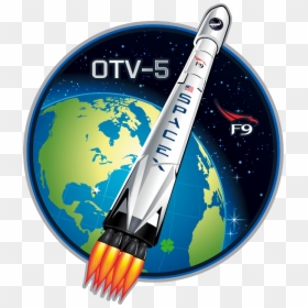 Spacex Otv 5 Patch, HD Png Download - spacex logo png