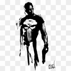 Punisher Tattoo Black And White, HD Png Download - punisher logo png