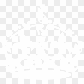 Keep Calm Crown White, HD Png Download - crown png