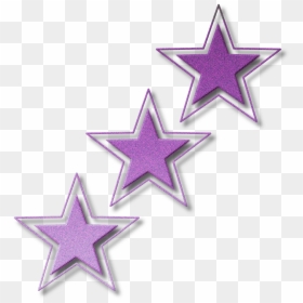 Purple Glitter Star Png, Transparent Png - stars png