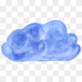 Dark Blue Watercolor Transparent, HD Png Download - cloud png