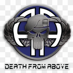 Airborne Death From Above Flag, HD Png Download - airborne png