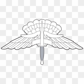 Freefall Parachutist Badge Of Paracommando Of Bangladesh - Military Freefall Wings, HD Png Download - airborne png