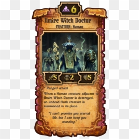 Ilmire Witch Doctor - Scrolls Cards, HD Png Download - witch doctor png