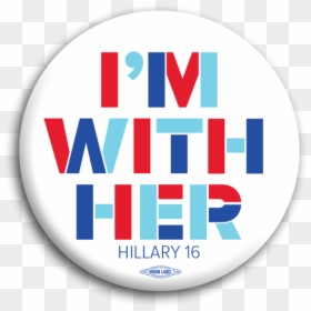 Im With Her Button, HD Png Download - hillary clinton logo png