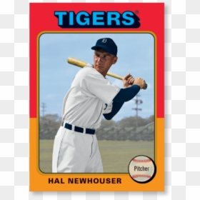 Hal Newhouser 2019 Archives Baseball 1975 Topps Poster - College Baseball, HD Png Download - hal png