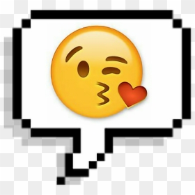 #amor #love #emoji #tumblr #pixel - Wtf Speech Bubble Png, Transparent Png - tumblr emojis png
