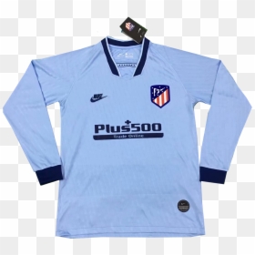 2019-2020 Atletico Madrid Third Away Long Sleeve Soccer - Atletico Madrid Long Sleeve Jersey 2020, HD Png Download - atletico madrid png