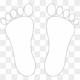 Transparent Pajamas Clipart - Foot Black And White Png, Png Download - foot icon png