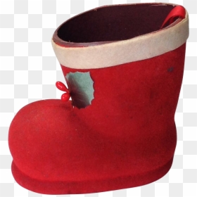 Red Boot Png Santa, Transparent Png - santa boots png