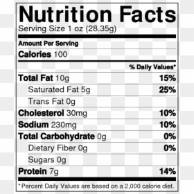 Nutrition Facts Of Nova, HD Png Download - nutrition label png