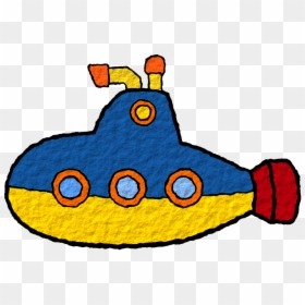 Amarillo Blue El Mar - Submarine Clipart, HD Png Download - el principito png