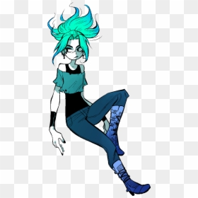 Tumblr Cool Drawings, Female Character Design, Character - Danny Phantom Ember Fanart, HD Png Download - cool png tumblr