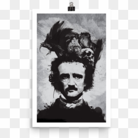 Edgar Allan Poe 11×17 Poster - There's No Beauty Without Some Strangeness, HD Png Download - edgar allan poe png