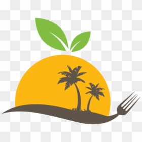 Palm Tree, HD Png Download - fork silhouette png