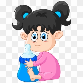Bae A D - Niña Tomando Leche Dibujo, HD Png Download - bae png