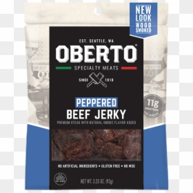 Peppered-front - Oberto Butchers Cut Bacon Jerky, HD Png Download - smoke stock png