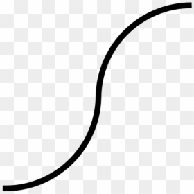 Clipart Of Lines, Curve And Adjustments - Black Line Curve Png, Transparent Png - curved dotted line png