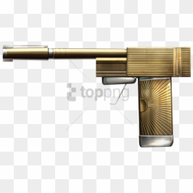 Free Png Gold Gun Png Png Image With Transparent Background - Golden Gun Png, Png Download - james bond gun barrel png
