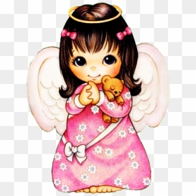 Angel Png Transparent Clipart Em Tecido Pinterest - Cartoon Girl Baby Angel, Png Download - angelito png